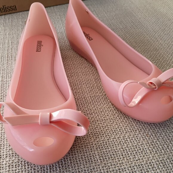 NWT Melissa Women's UltraGirl Bow III flat Pink Size US 8 - Picture 9 of 12